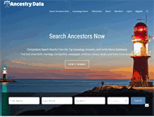 Tablet Screenshot of ancestrydata.com